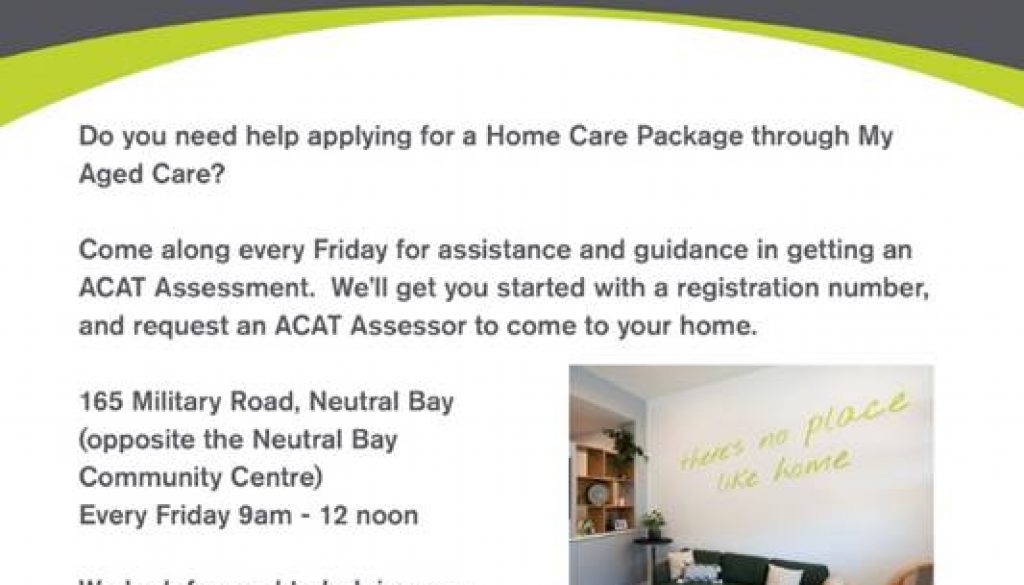 learn how to get your ACAT assessment for government assistance Home Care Packages